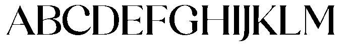 Sharink Medium Expanded Font UPPERCASE