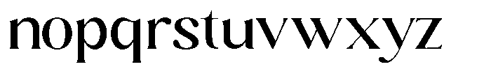 Sharink Medium Expanded Font LOWERCASE