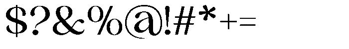 Sharink Medium Semi Expanded Font OTHER CHARS