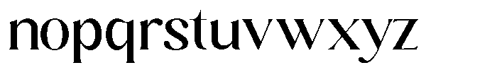 Sharink Medium Semi Expanded Font LOWERCASE