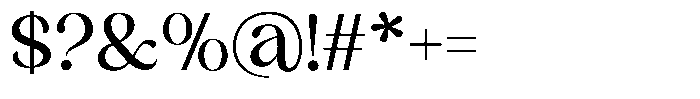 Sharink Medium Font OTHER CHARS