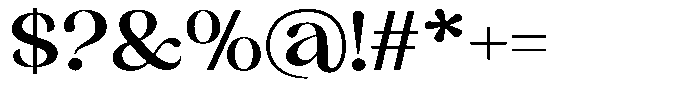 Sharink Semi Bold Expanded Font OTHER CHARS