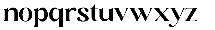 Sharink Semi Bold Expanded Font LOWERCASE