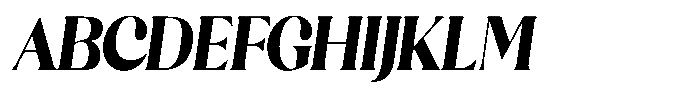Sharink Slant Black Condensed Font UPPERCASE