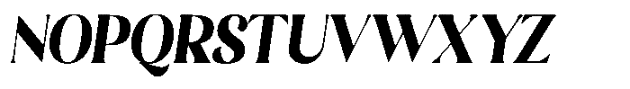 Sharink Slant Black Condensed Font UPPERCASE