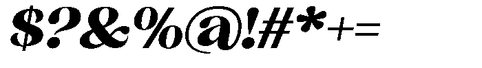Sharink Slant Black Expanded Font OTHER CHARS