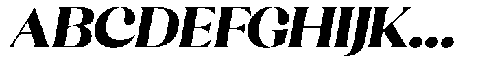 Sharink Slant Black Expanded Font UPPERCASE