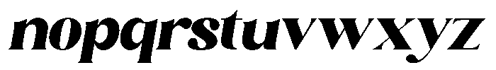 Sharink Slant Black Expanded Font LOWERCASE