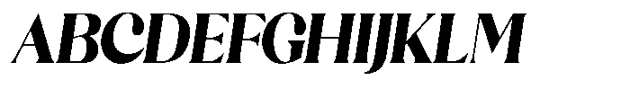 Sharink Slant Black Semi Condensed Font UPPERCASE
