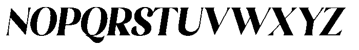 Sharink Slant Black Semi Condensed Font UPPERCASE