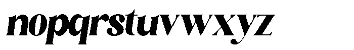 Sharink Slant Black Semi Condensed Font LOWERCASE