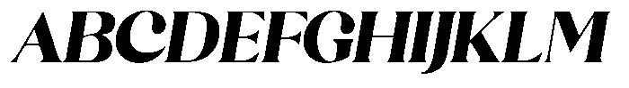 Sharink Slant Black Semi Expanded Font UPPERCASE