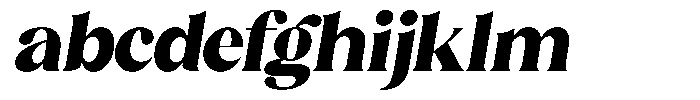 Sharink Slant Black Semi Expanded FONT