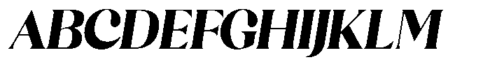 Sharink Slant Black Font UPPERCASE
