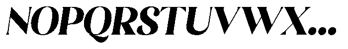 Sharink Slant Black Font UPPERCASE