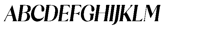 Sharink Slant Bold Condensed Font UPPERCASE
