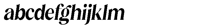 Sharink Slant Bold Condensed FONT