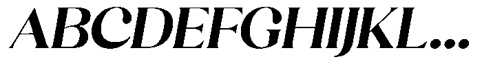 Sharink Slant Bold Expanded Font UPPERCASE
