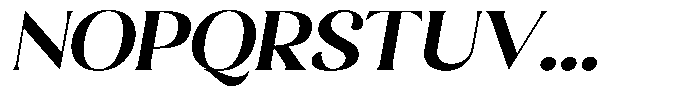Sharink Slant Bold Expanded Font UPPERCASE