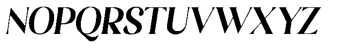 Sharink Slant Bold Semi Condensed Font UPPERCASE