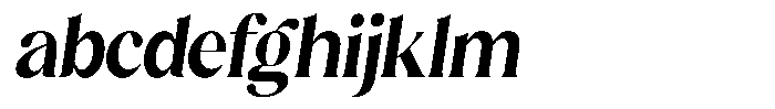 Sharink Slant Bold Semi Condensed FONT