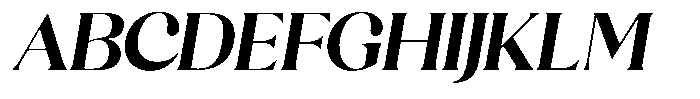 Sharink Slant Bold Semi Expanded Font UPPERCASE
