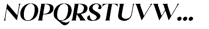 Sharink Slant Bold Semi Expanded Font UPPERCASE