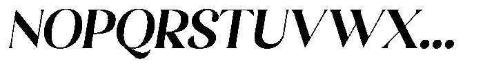 Sharink Slant Bold Font UPPERCASE