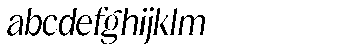 Sharink Slant Condensed FONT