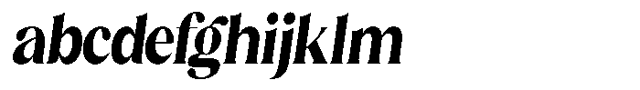 Sharink Slant Extra Bold Condensed FONT