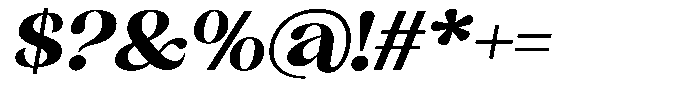 Sharink Slant Extra Bold Expanded Font OTHER CHARS