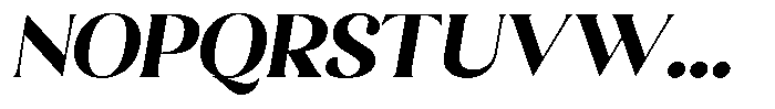 Sharink Slant Extra Bold Semi Expanded Font UPPERCASE