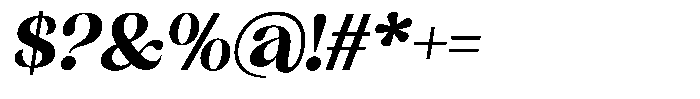 Sharink Slant Extra Bold Font OTHER CHARS