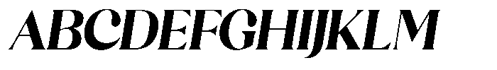 Sharink Slant Extra Bold Font UPPERCASE