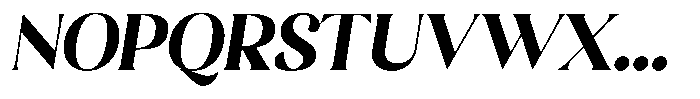 Sharink Slant Extra Bold Font UPPERCASE