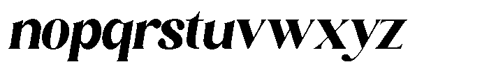 Sharink Slant Extra Bold Font LOWERCASE