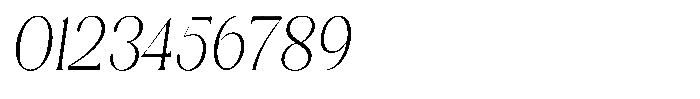 Sharink Slant Extra Light Condensed Font OTHER CHARS