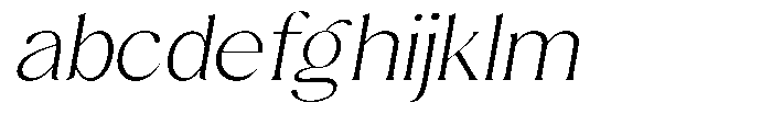 Sharink Slant Extra Light Expanded FONT