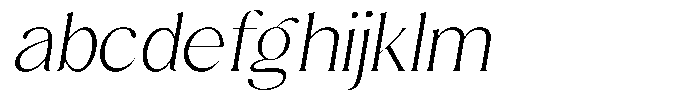 Sharink Slant Extra Light Semi Expanded FONT