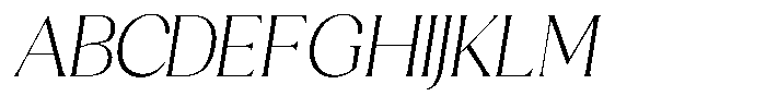 Sharink Slant Extra Light Font UPPERCASE