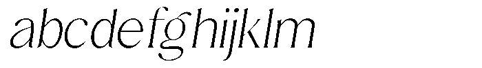 Sharink Slant Extra Light FONT