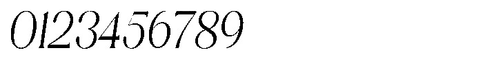 Sharink Slant Light Condensed Font OTHER CHARS