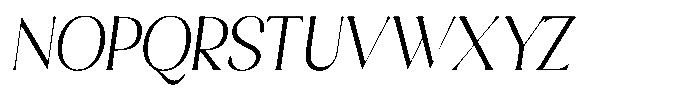 Sharink Slant Light Condensed Font UPPERCASE
