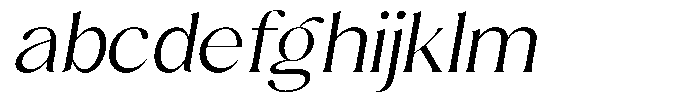 Sharink Slant Light Expanded FONT