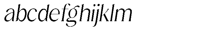 Sharink Slant Light Semi Condensed FONT
