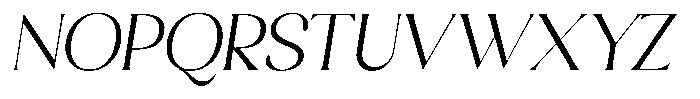 Sharink Slant Light Font UPPERCASE