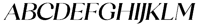 Sharink Slant Medium Expanded Font UPPERCASE