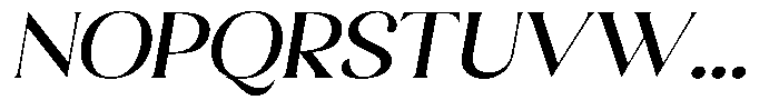 Sharink Slant Medium Expanded Font UPPERCASE