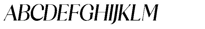 Sharink Slant Medium Semi Condensed Font UPPERCASE
