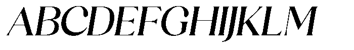Sharink Slant Medium Semi Expanded Font UPPERCASE